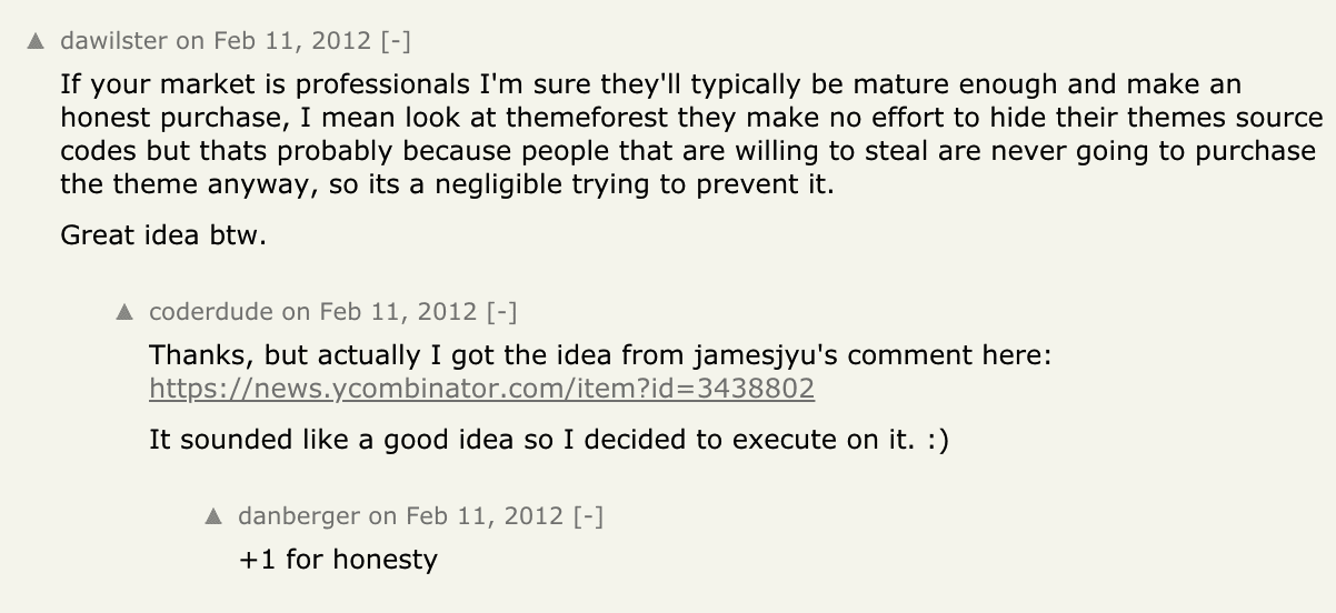 A comment on Hacker News