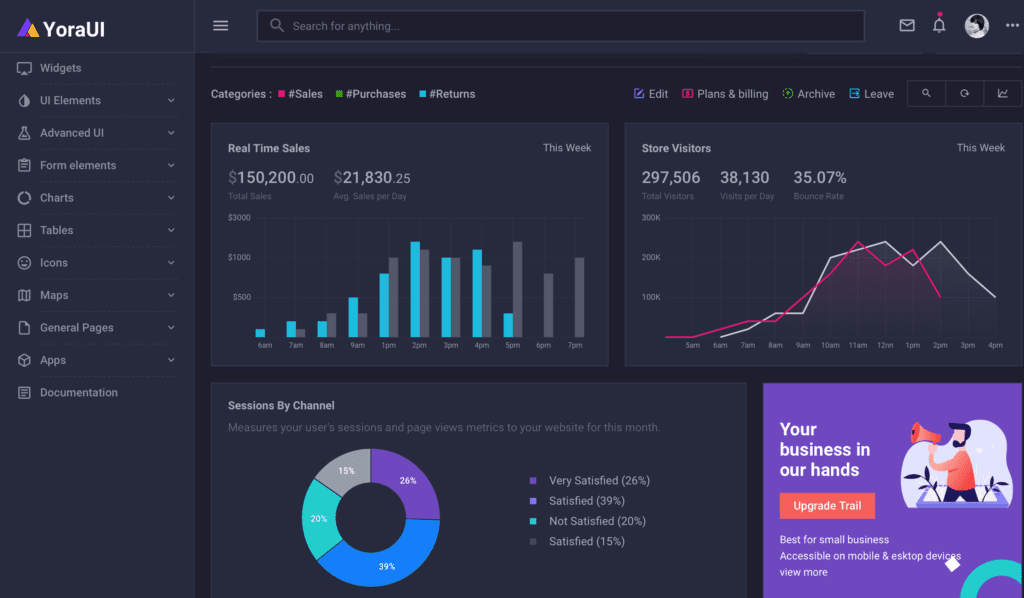 Dark-Themed Admin Templates