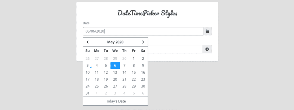 Bootstrap 4 Date Pickers Examples, Bootstrap Date/Time picker