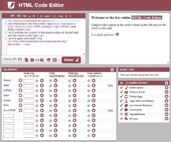 Htmlcodeeditor screenshot