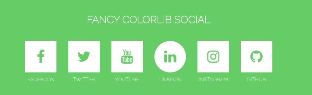 Fancy Flat Social Button Animation by Colorlib