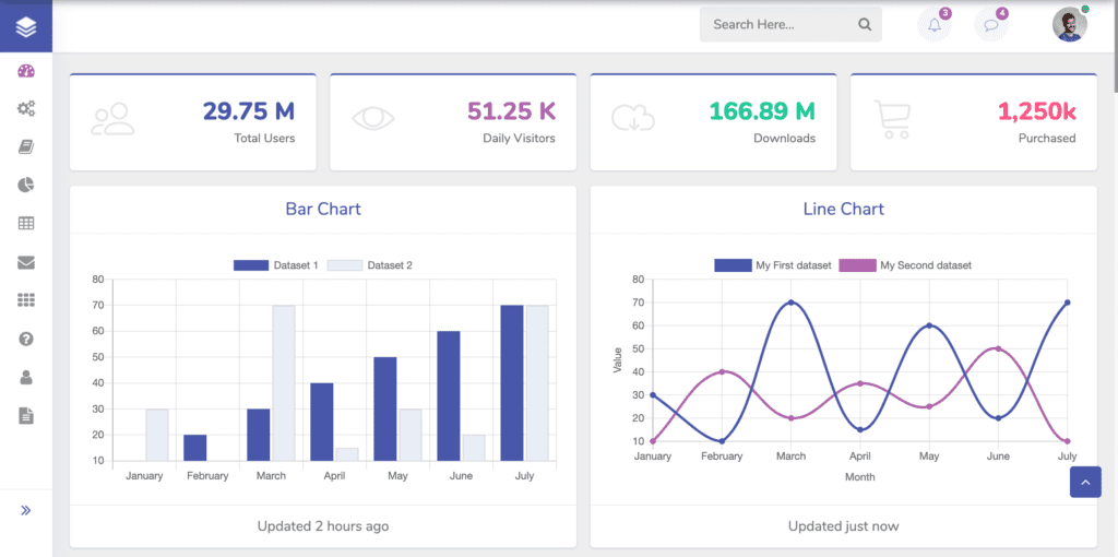 Collective Admin Dashboard Template screenshot