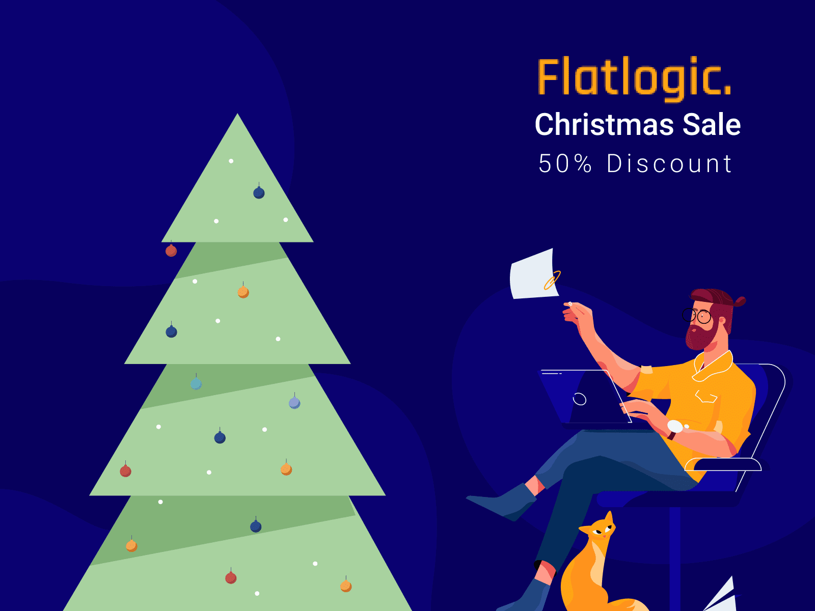 Christmas Sale! 50% Off + 10 Flatlogic Releases of 2020