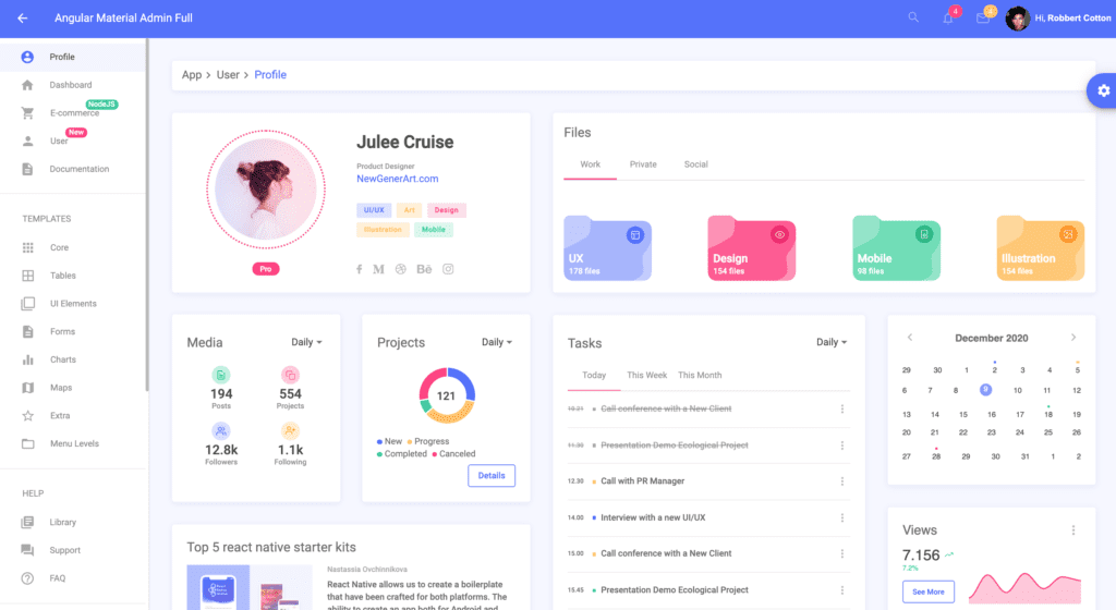 angular admin panel