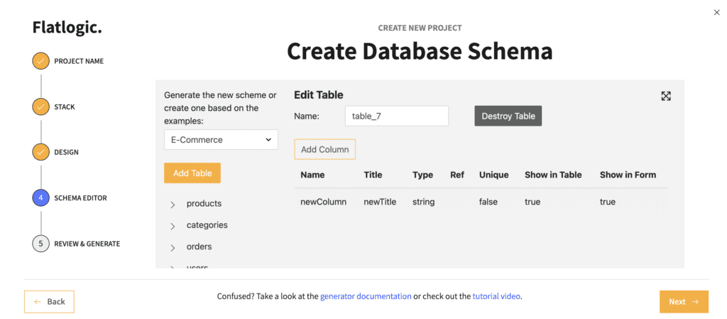 flatlogic generator