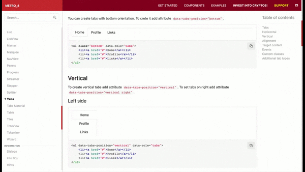 JavaScript Tabs: Save Space! Examples of Tabbed Widgets - Flatlogic Blog