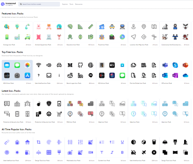 UI cheat sheet: Icon categories + icon style reference guide