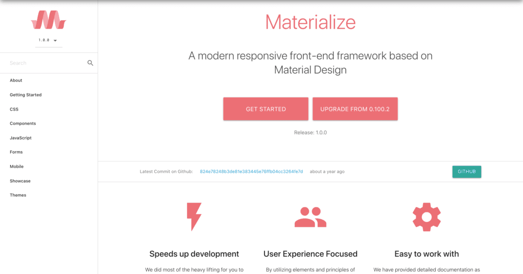 Bootstrap Alternative materialize