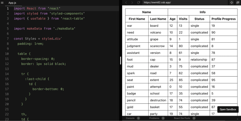 React Table Guide And Best React Table Examples 2023 - Flatlogic Blog