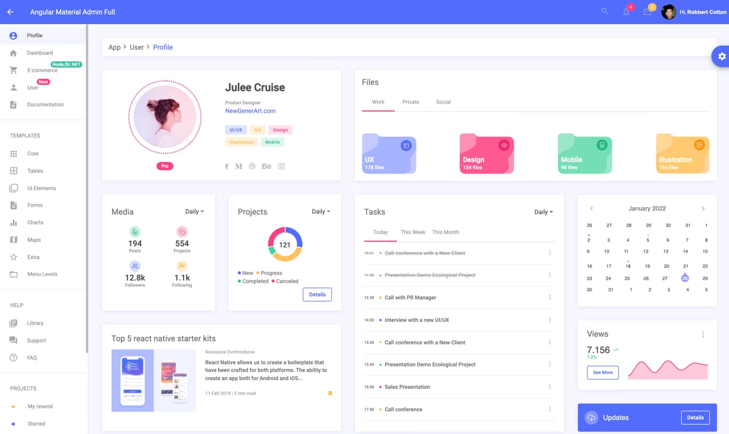 Top Angular Admin Templates in 2023 - Flatlogic Blog
