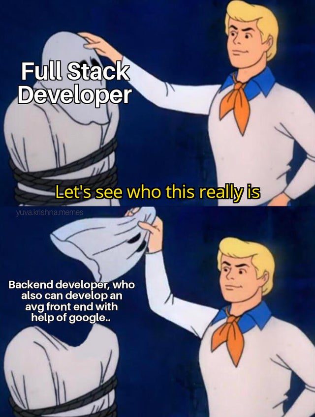 full stack developer meme