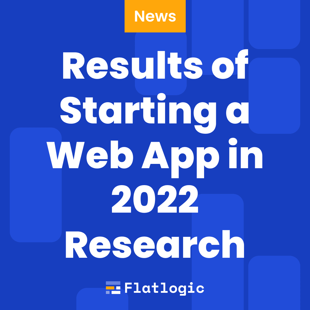 Starting a Web App in 2022 [Research Results]