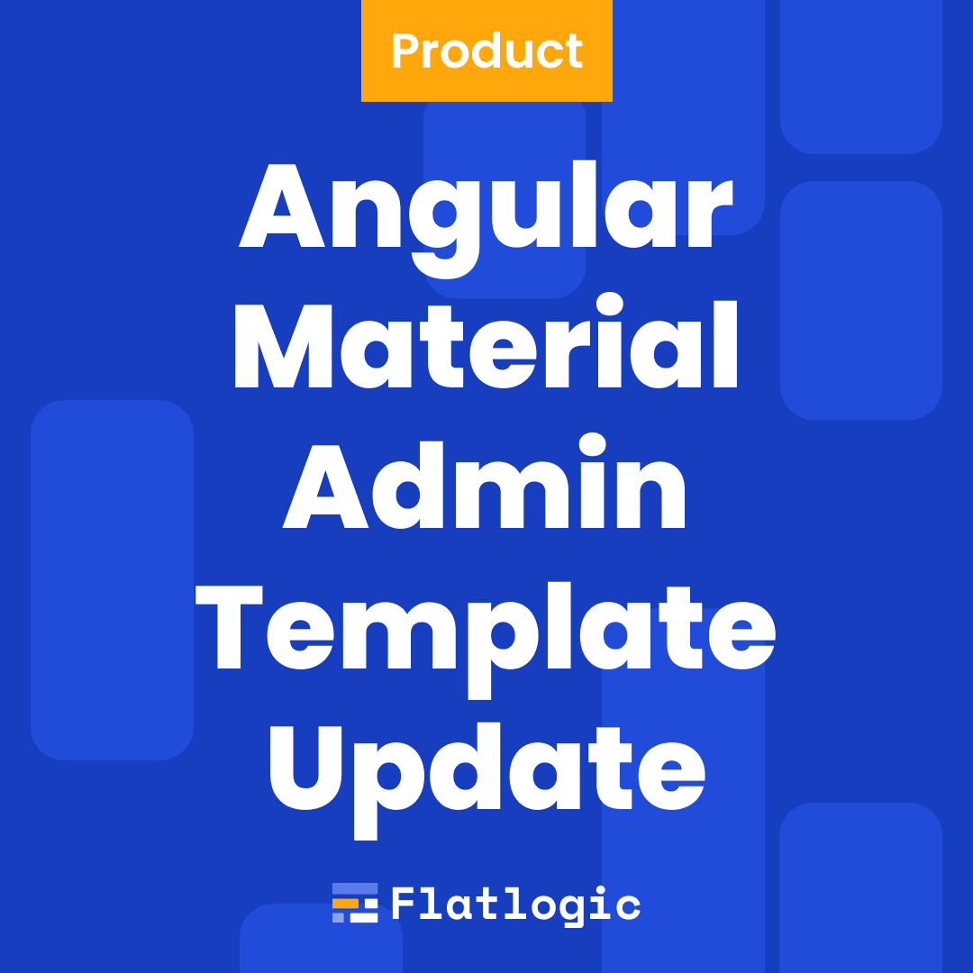 Angular Material Admin Template Update