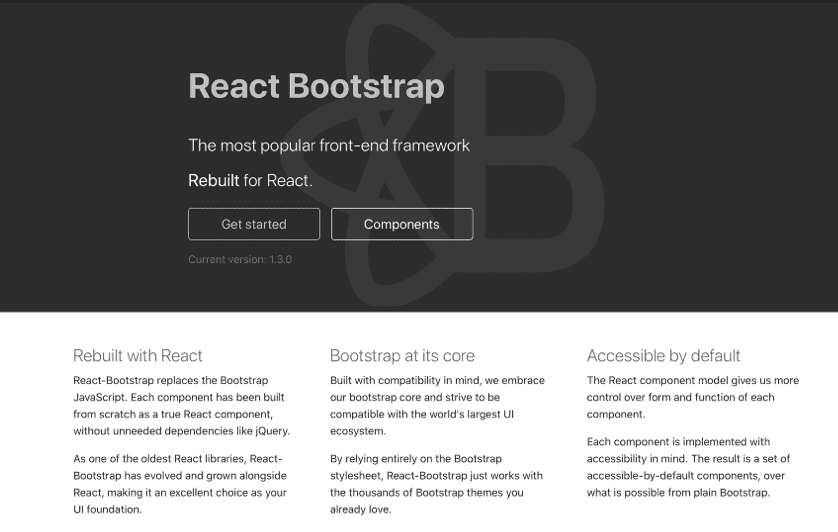 react bootstrap react ui component library