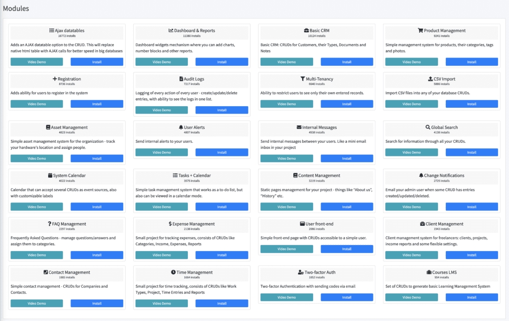 Quick Admin Panel