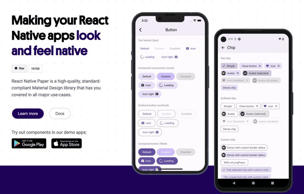 Avatar.Icon  React Native Paper