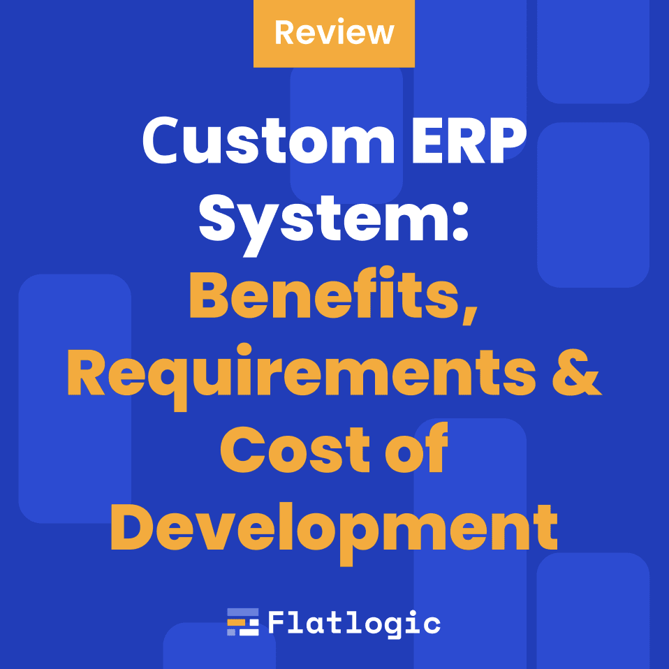 Custom ERP System: Benefits, Requirements & Cost of Development