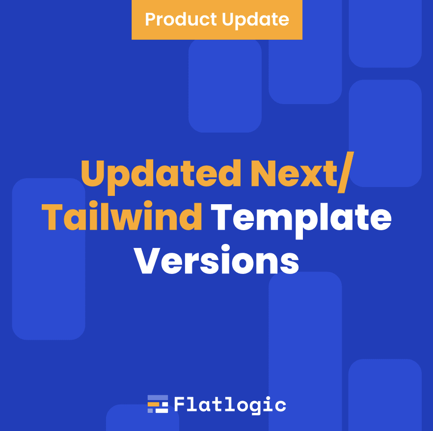 Updated Next/Tailwind Template Versions