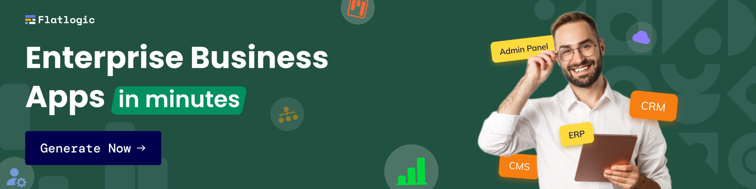 Enterprise Business Apps in minutes. Generate Now! Flatlogic Platform