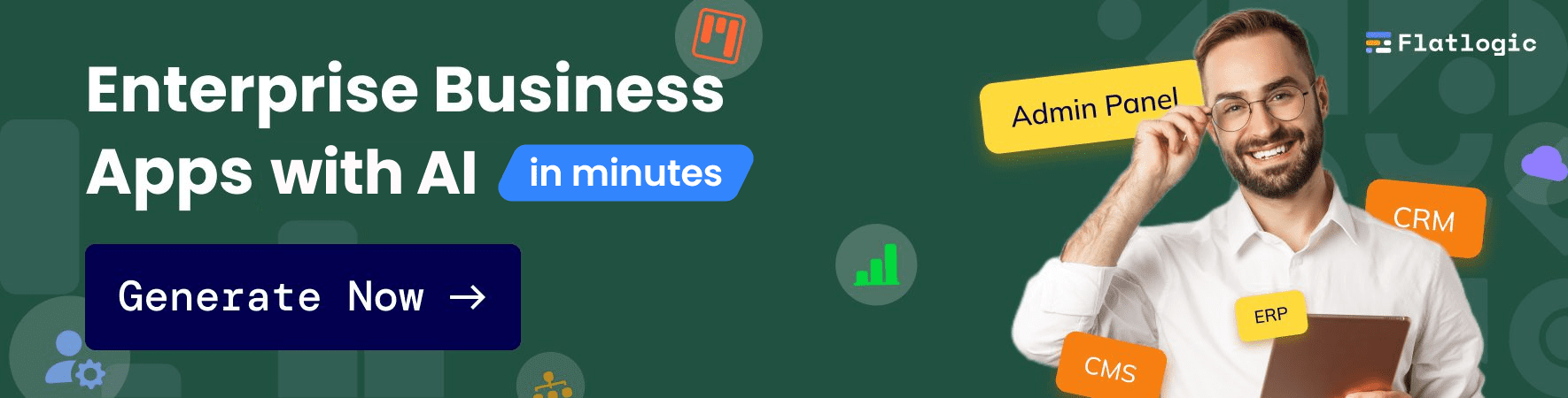 Enterprise Business Apps with AI in minutes. Generate app!