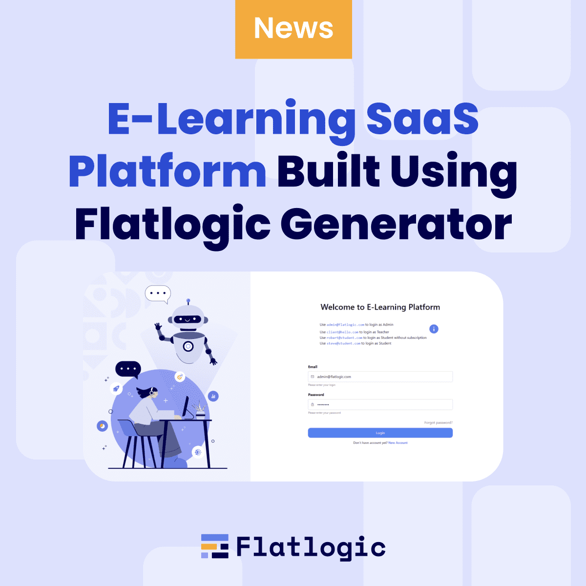 E-Learning SaaS Platform Built Using Flatlogic Generator